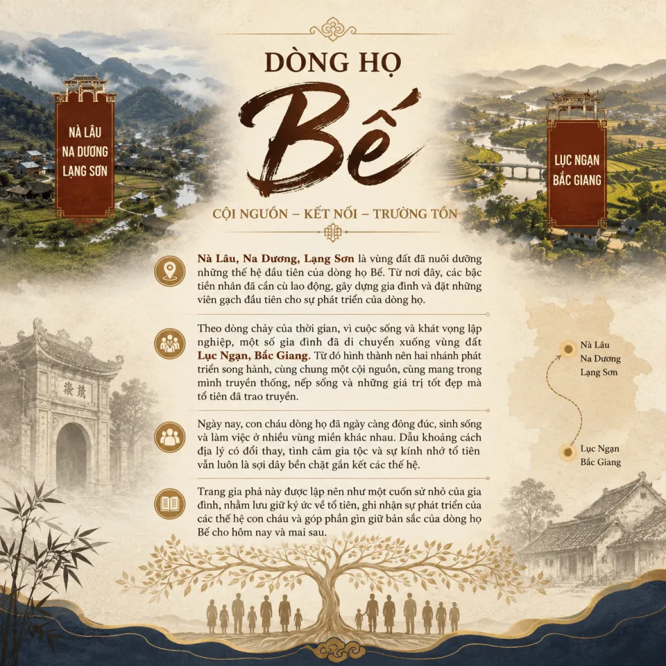 Gia phả họ Bế